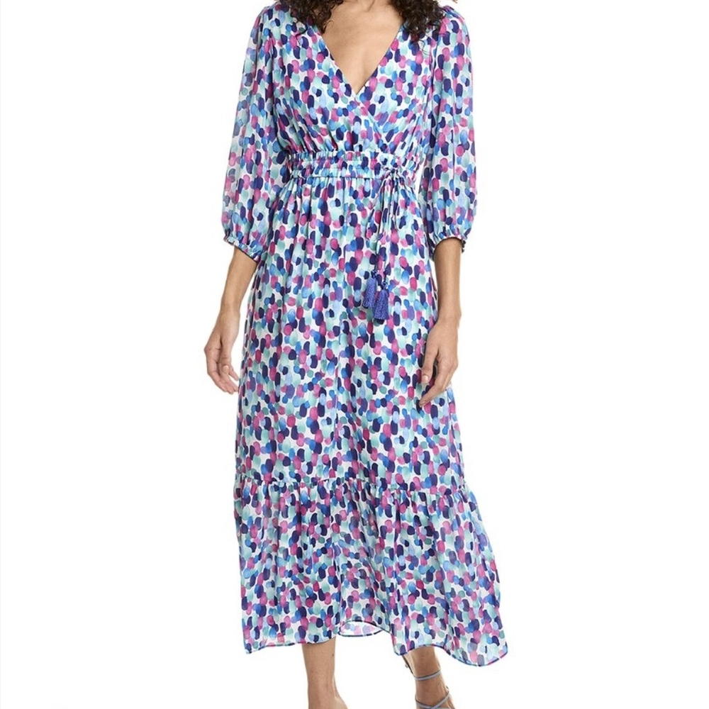 🌴NWOT Tommy Bahama Blue and Purple Patterned Dress